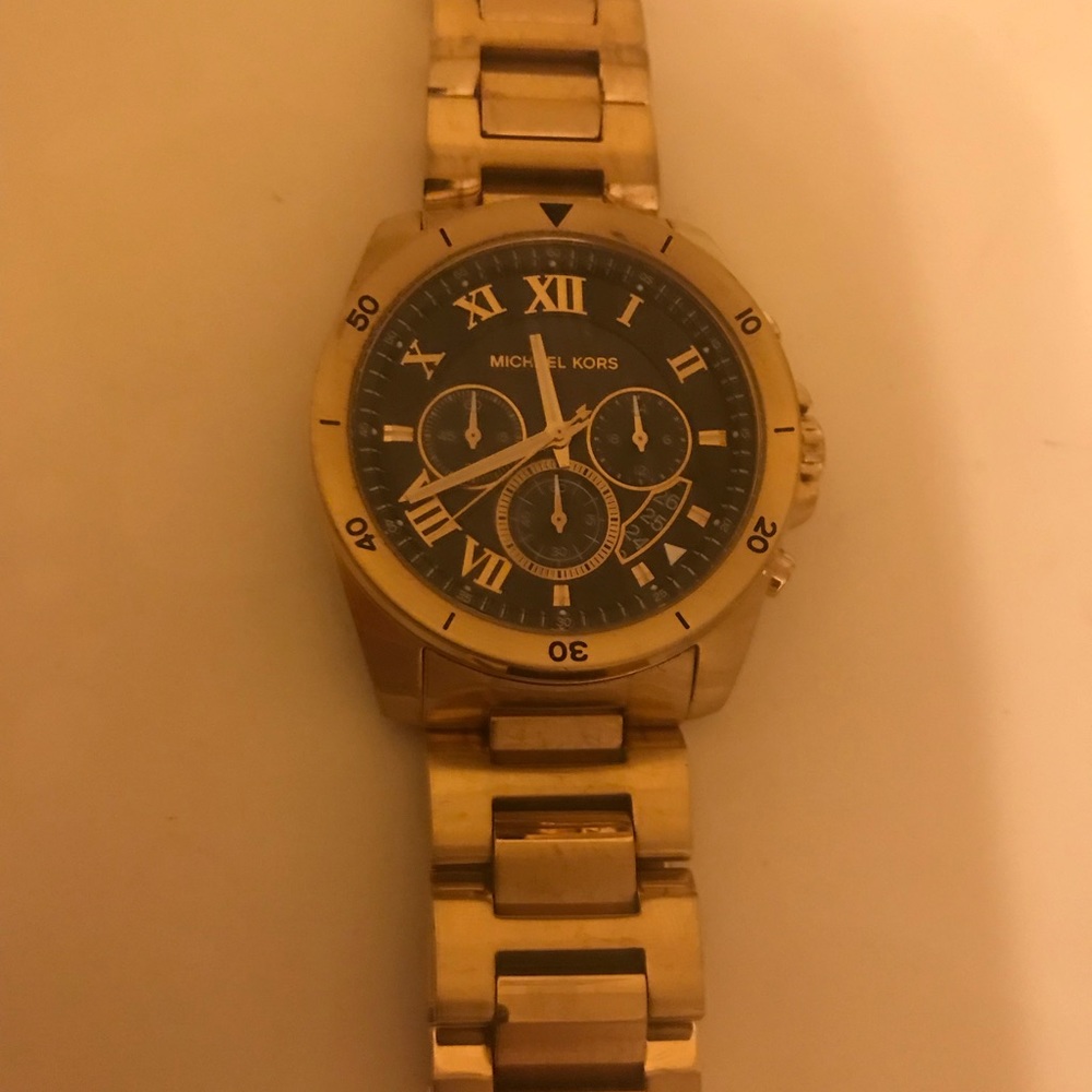 Michael Kors Gold with Black face Watch